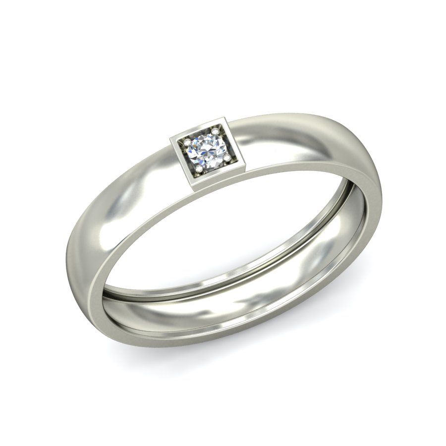 Yuvi 1/15 Ct round brilliant cut natural diamond wedding band