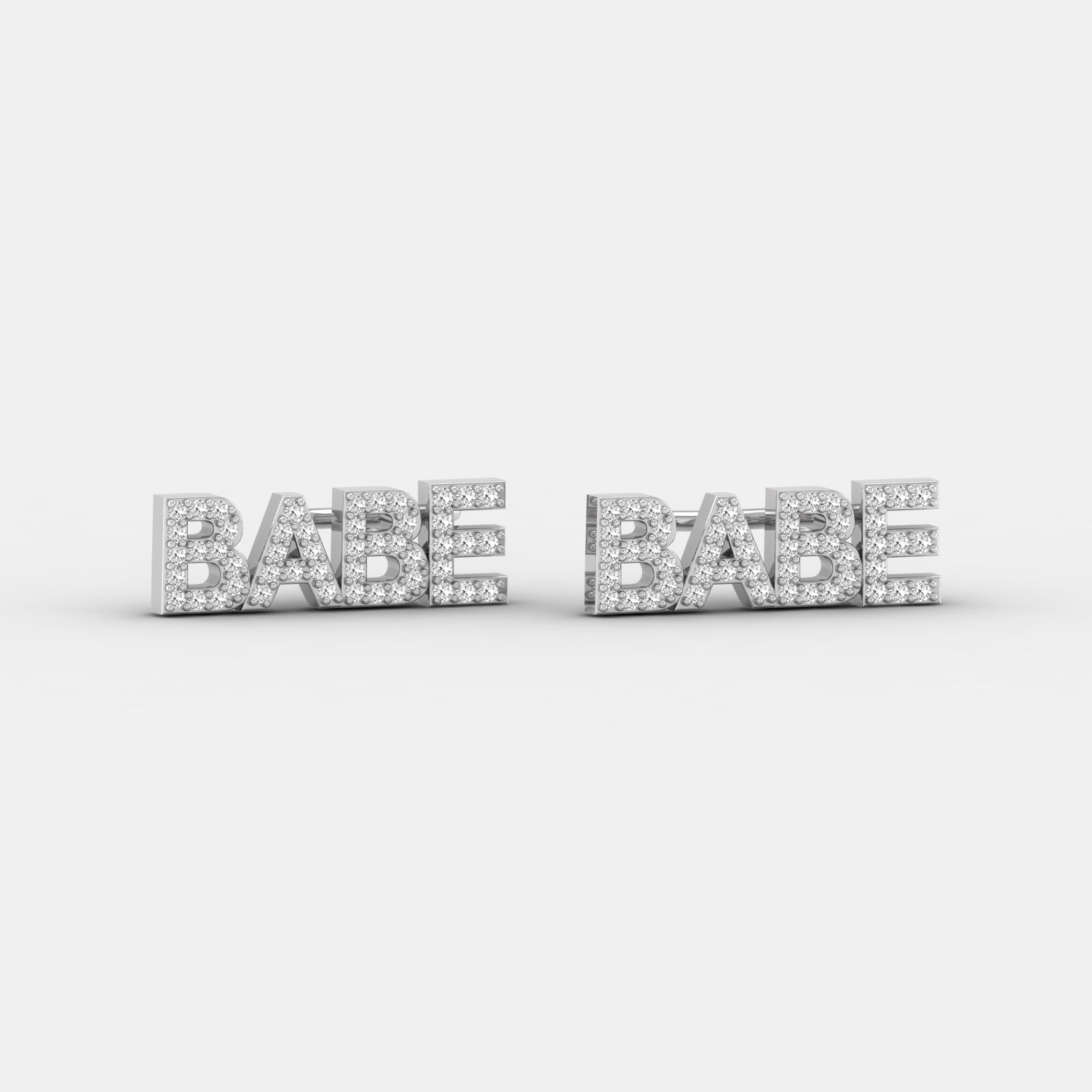 1/4 Ct brilliant round cut natural diamond BABE stud earring